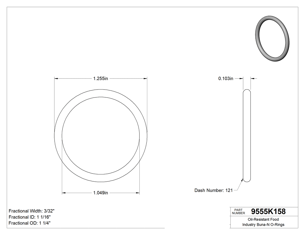 Technical drawing - 9555K158